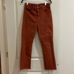 Veronica Beard Carly Kick Flare, 31, rust.